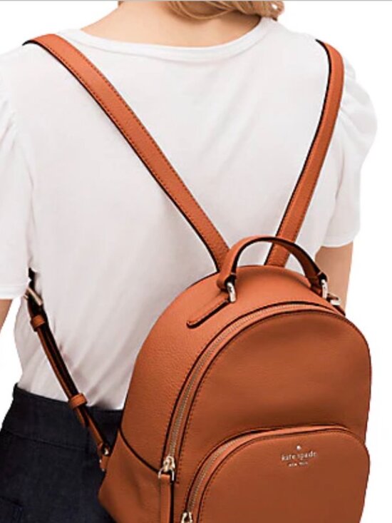 kate spade Handbags - Kate Spade Jackson Medium Backpack Gingerbread Pebbled Leather